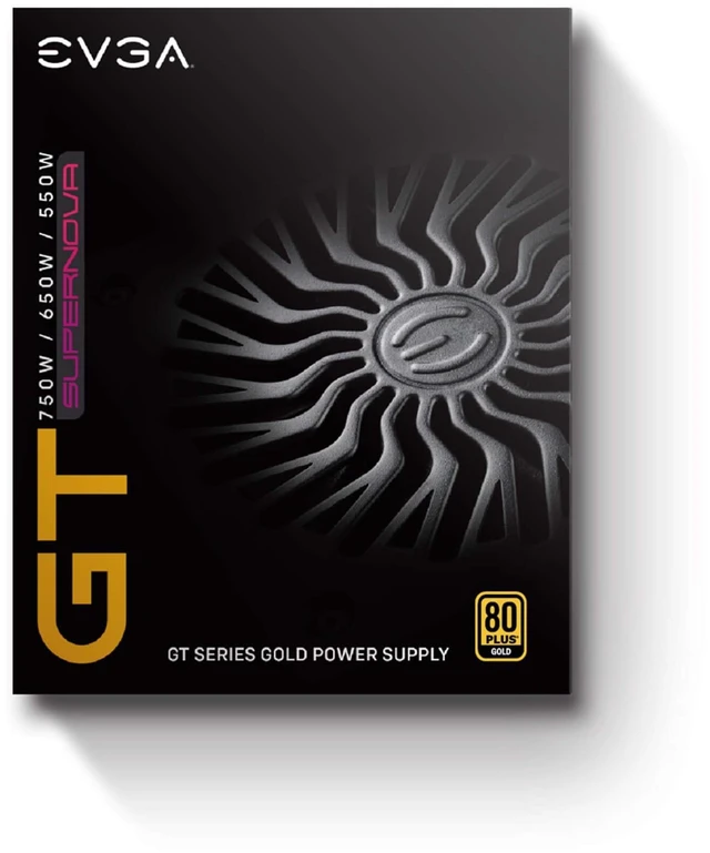 Alt view image 2 of 5 - EVGA 750 GT, 80 Plus Gold 750W, Fully Modular, Auto Eco Mode with FDB Fan, 100% Japanese Capacitors, 7 Year Warranty, Includes Power ON Self Tester, Compact 150mm Size, Power Supply 220-GT-0750-Y1