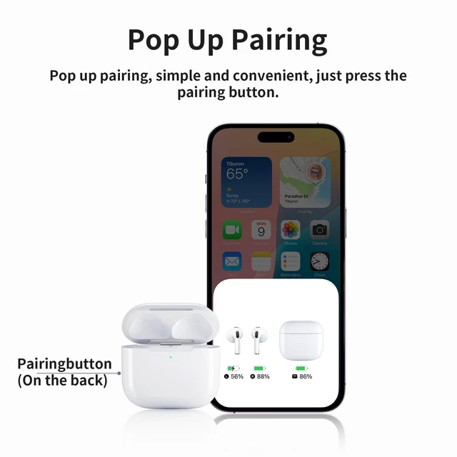Alt view image 2 of 5 - Uluck Replacement Charging Case for AirPods 4th Generation