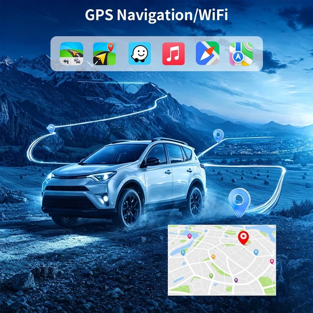 Alt view image 3 of 5 - 4+64G 9.7" Touch Screen 2 Din Car Radio Stereo for Honda Pilot 2003-2008