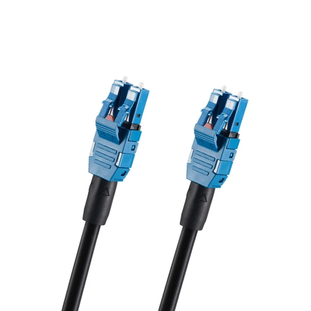 Alt view image 2 of 5 - UPC Uniboot Lc Fiber Cable - Single Mode 150M/492FT, Outdoor Armored Fiber Optic Cable, 2 Core OS2 9/125um Duplex, One End Pulling Eye