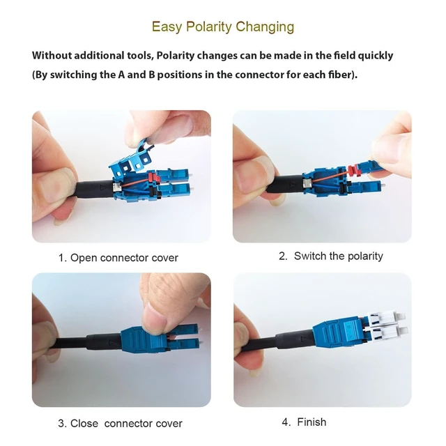 Alt view image 5 of 5 - UPC Uniboot Lc Fiber Cable - Single Mode 150M/492FT, Outdoor Armored Fiber Optic Cable, 2 Core OS2 9/125um Duplex, One End Pulling Eye