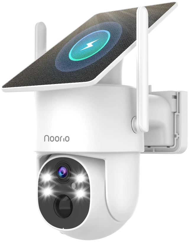 Main image of Noorio 2K 4MP Solar Security Camera Outdoor Wireless 360 PTZ, WiFi 6, IP65