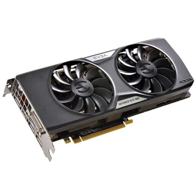 Alt view image 4 of 5 - EVGA GeForce GTX 960 4GB SSC GAMING ACX 2.0+, Whisper Silent Cooling w/ Free Installed Backplate Graphics Card 04G-P4-3966-KR