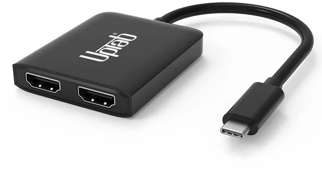 Main image of uptab USB-C to Dual HDMI Adapter 4K 60Hz Splitter, Windows Only