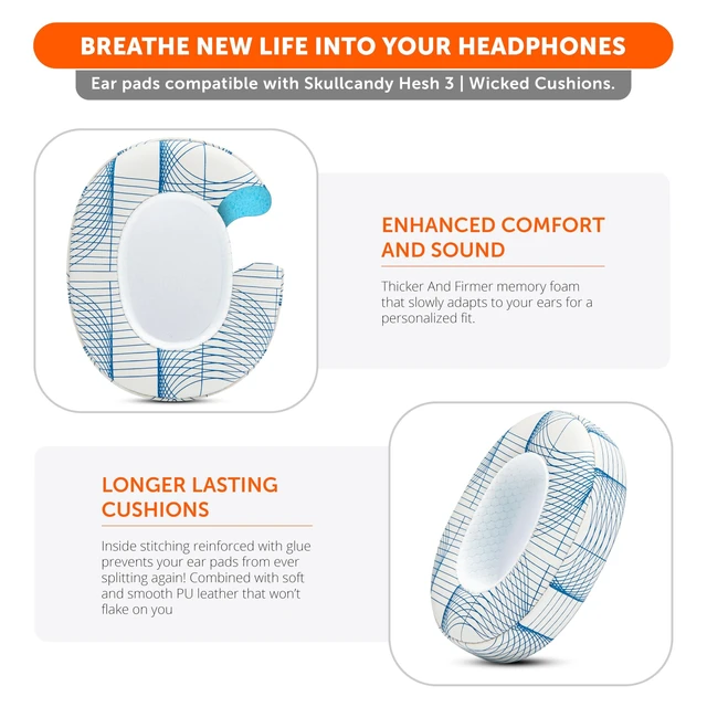 Alt view image 4 of 5 - WC PadZ Crusher Evo - Earpads for Skullcandy Crusher Evo & Hesh ANC