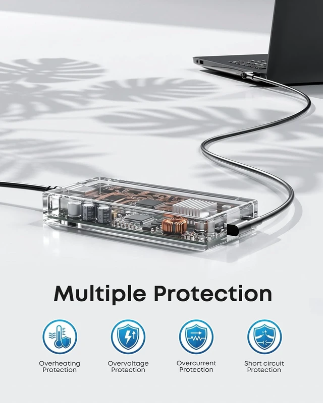 Alt view image 3 of 5 - Dongerdi 240W Charger Compatible with Asus ROG Zephyrus TUF Gaming Laptop