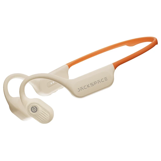 Alt view image 2 of 4 - Diving & Swimming Bone Conduction Headphones IP68 Waterproof, Open-Ear, Built-in MP3 & Bluetooth 6.0, Magnetic Charging, TUV Certified 10m Diving, 15H Playback Orange