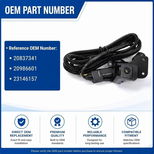Alt view image 3 of 5 - No. 20837341 Rear View Backup Reverse Parking Camera/Rear View Camera