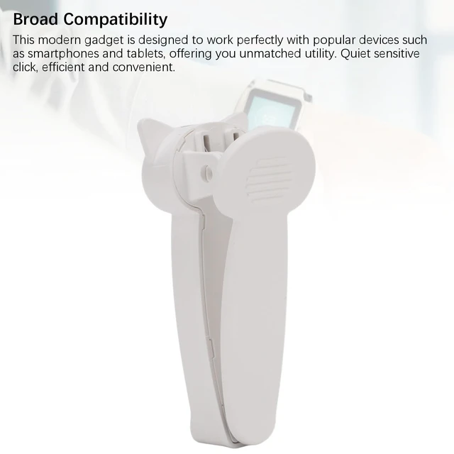 Alt view image 4 of 5 - Bluetooth Remote Control Page Turner, Smart Page Turner Ring Type C Fast Charging Silent Smart Scrolling Ring for Mobile Phone Tablet (White)