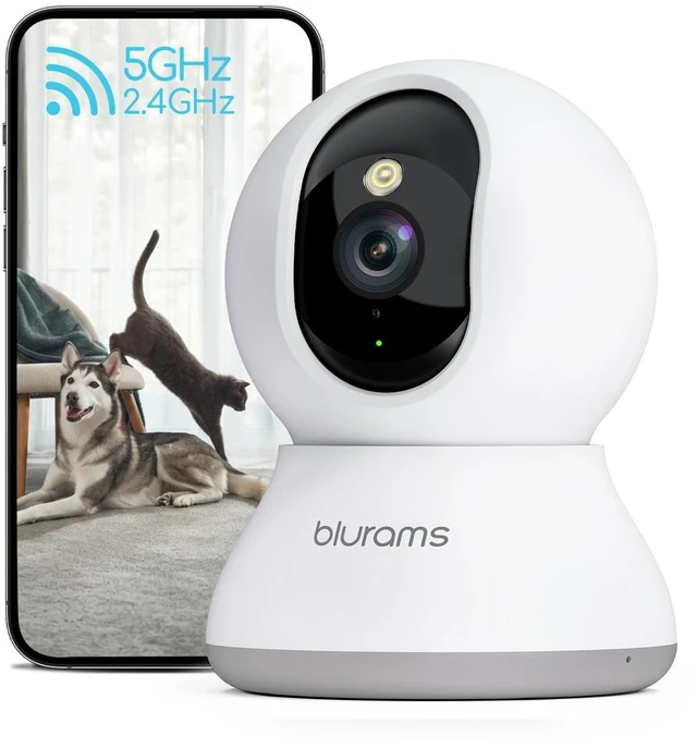 Main image of blurams Pet Camera 2K, Dog Camera with Phone App, 360 PTZ Indoor Cameras for Home Security Indoor, Color Night Vision, 2-Way Talk, Motion Detection&Tracking, Cloud&SD