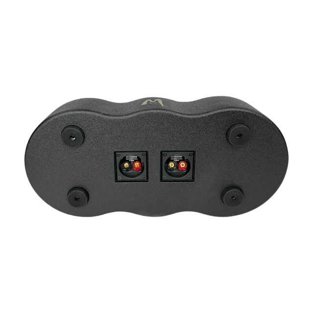 Alt view image 4 of 4 - MENACE AUDIO Dual 6.5" Loaded Midrange Enclosure with 2 x 3.5 Tweeters - Red Bullets