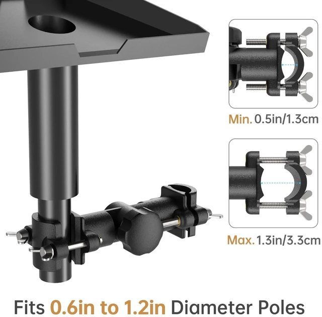 Alt view image 5 of 5 - NiHome Starlink Gen 3 RV Mounting Kit, 360 Rotating Pole Adapter with Adjustable Pole, Pipe Adapter for RV, Motorcycle, Fence, Deck Railing, Flagpole, Rooftop