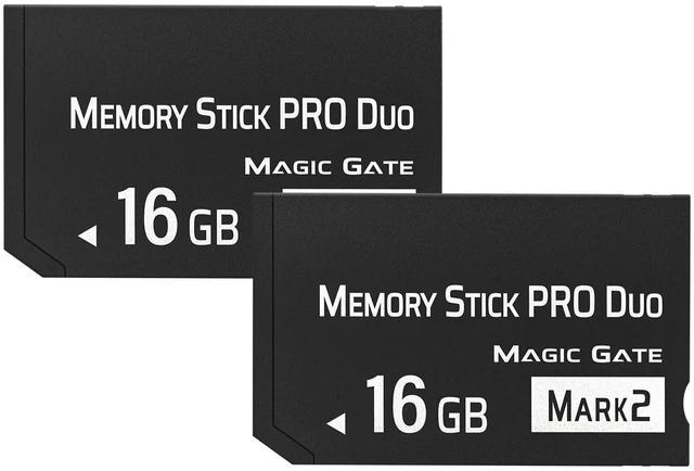 Main image of Original 16GB 2Pack Memory Stick Pro Duo MARK2 High Speed Memory Stick Duo