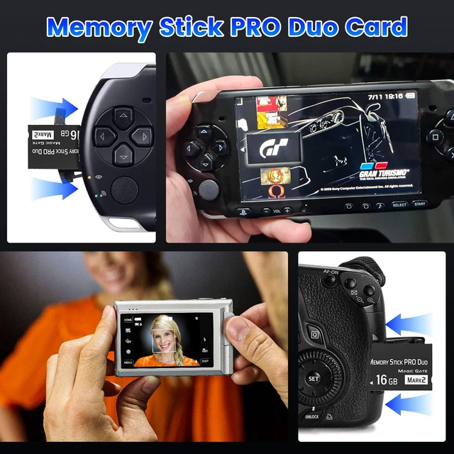 Alt view image 3 of 5 - Original 16GB 2Pack Memory Stick Pro Duo MARK2 High Speed Memory Stick Duo
