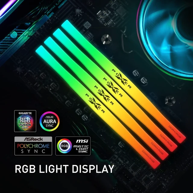 Alt view image 4 of 5 - Silicon Power Gaming DDR4 16GB Kit (2 x 8GB) Zenith RGB RAM Gaming 3600MHz (PC4 28800) C18 Desktop Memory Module Ram with Heatsink Black (SP016GXLZU360BDD)
