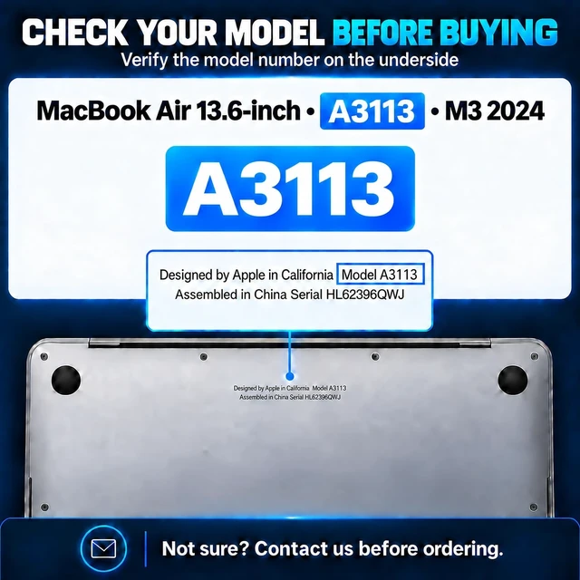 Alt view image 2 of 5 - A3113 Screen Replacement 13.6 inch for MacBook Air M3 2024 Display-Silver