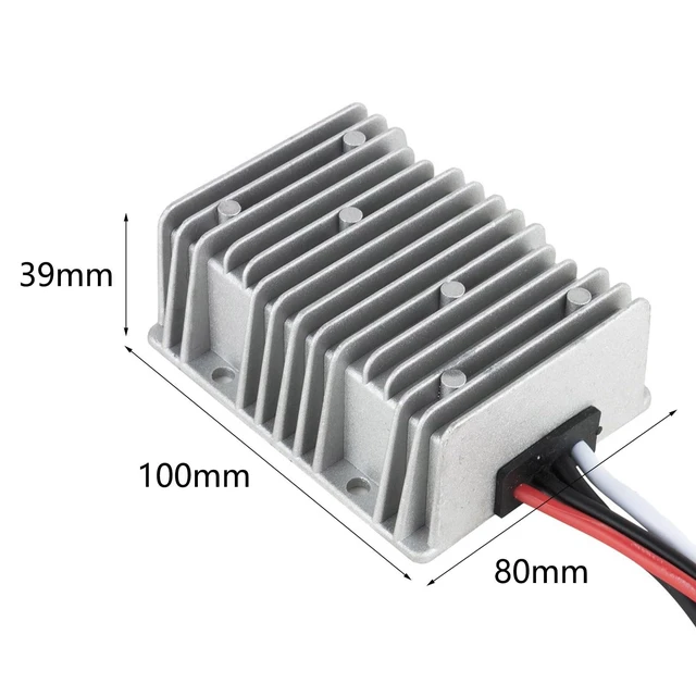 Alt view image 2 of 5 - TOP-VIGOR Voltage Converter DC/DC 24V to 12V 40A 480W Converter Step Down, Waterproof IP68 Voltage Converter Regulator Transformer