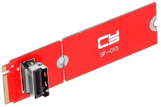 Main image of NFHK PCI-E 4.0 M.2 M-Key to MCIO Mini Cool Edge IO Female Host Adapter for PCIe Nvme SSD 2280 2230