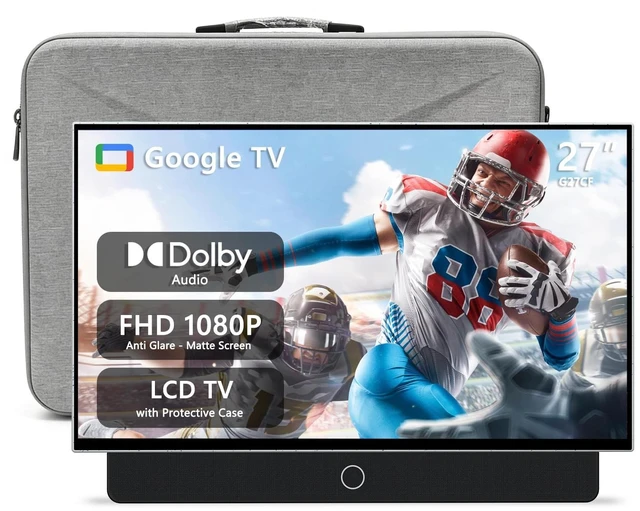 Main image of 27" Portable Smart TV with Protective Case,Dolby Audio,HDR10,FHD Ourdoor TV