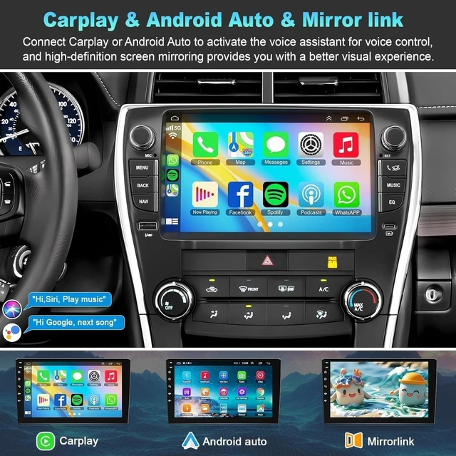Alt view image 3 of 5 - Car Radio for Toyota Camry 2015-2017 with Key Support Carplay Android Auto