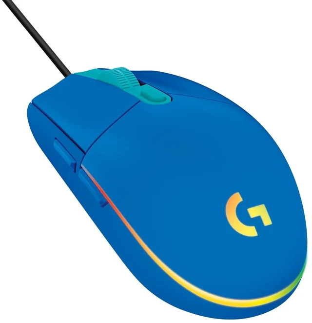 Main image of Logitech G203 Prodigy Wired Gaming Mouse, 8,000 DPI, RGB, Lightweight, 6 Programmable Buttons, On-Board Memory, Compatible with PC/Mac - Blue