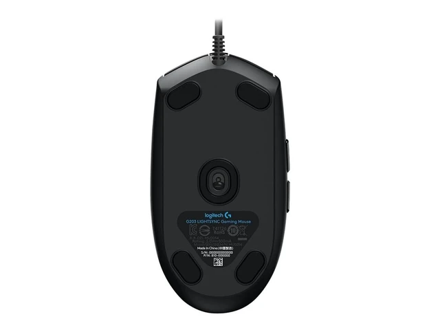Alt view image 4 of 4 - Logitech G203 Prodigy Wired Gaming Mouse, 8,000 DPI, RGB, Lightweight, 6 Programmable Buttons, On-Board Memory, Compatible with PC/Mac - Blue