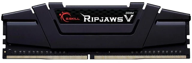 Main image of G.SKILL RipjawsV Series DDR4 RAM (XMP) 8GB (1x8GB) Up to 3200MT/s* CL16-18-18-38 1.35V Intel AMD Desktop Computer Memory U-DIMM - Black (F4-3200C16S-8GVKB)