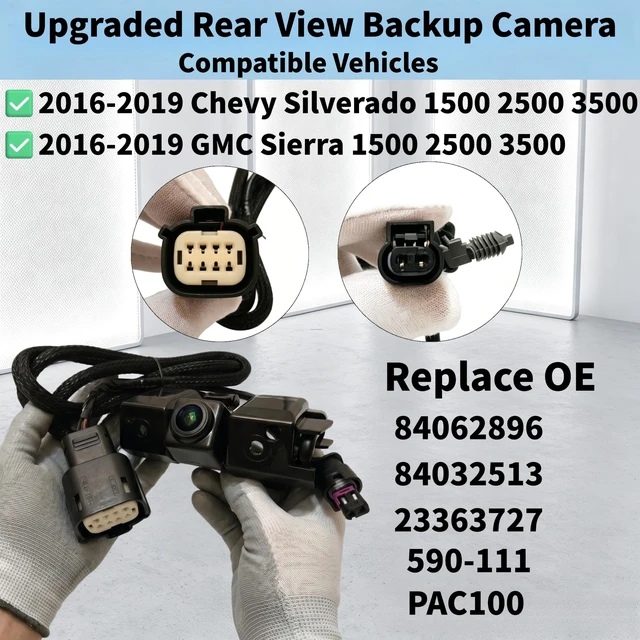Alt view image 3 of 5 - OE#84062896, 23363727, Upgraded Rear View Backup Camera