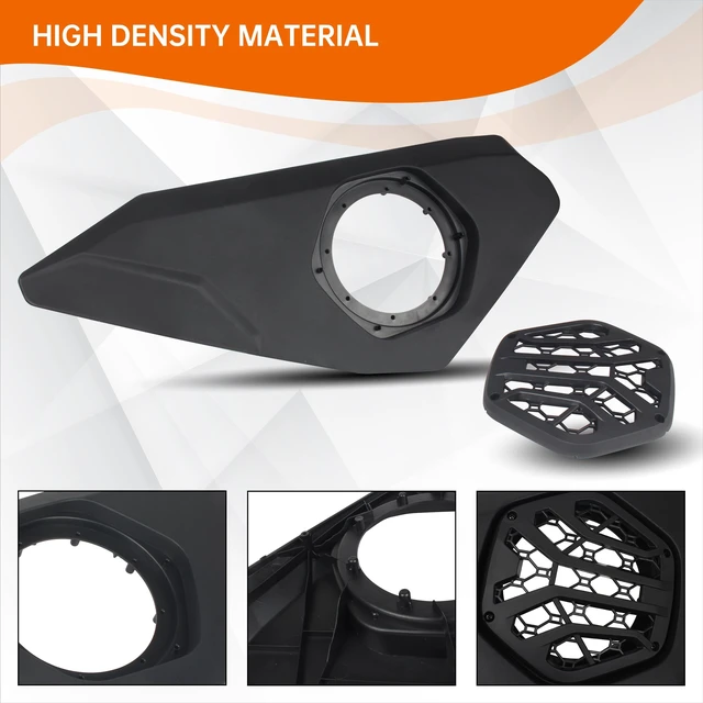 Alt view image 3 of 5 - CUSAUTV 6.5" Door Speaker Pods Compatible with 2024+ Can-Am Maverick R X RS