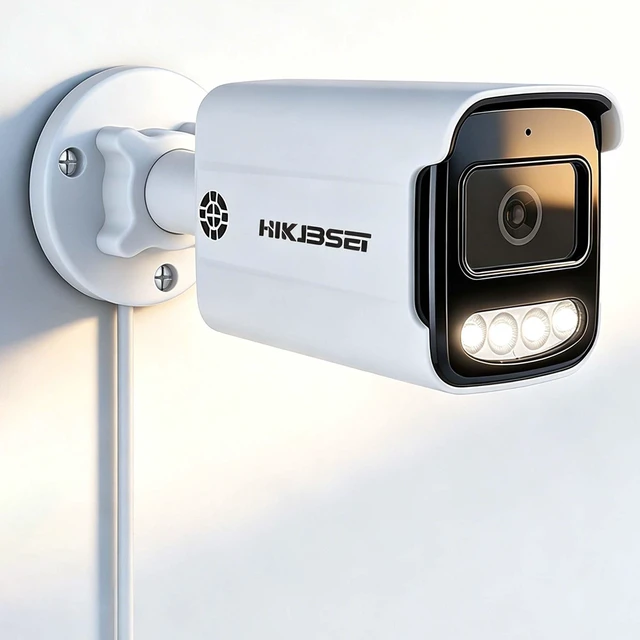 Main image of HIKJBSET 5MP PoE Outdoor Security Camera, Human Detection, Smart Dual-Light Color Night Vision, Two-Way Audio, ONVIF, IP67