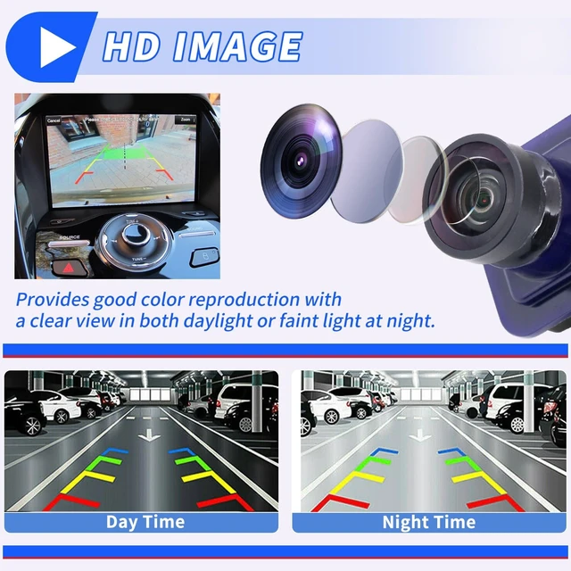 Alt view image 5 of 5 - Tektall Backup Camera Compatible with 2014 2015 2016 Ford Escape S SE Plus Trend Titanium Reverse Safety Reversing Parking Camera GJ5T-19G490-AD GJ5T19G490AB EJ5Z-19G490-A 590-419