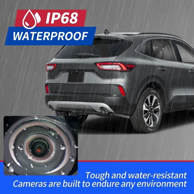 Alt view image 3 of 5 - Tektall Backup Camera Compatible with 2014 2015 2016 Ford Escape S SE Plus Trend Titanium Reverse Safety Reversing Parking Camera GJ5T-19G490-AD GJ5T19G490AB EJ5Z-19G490-A 590-419