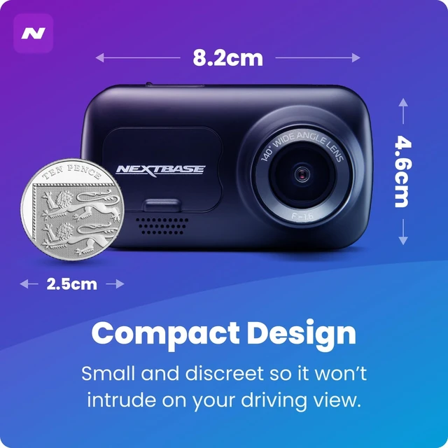 Alt view image 5 of 5 - Nextbase 222 Dash Cam Full 1080p/30fps HD Recording In Car DVR Camera- 140 6 lane Wide Viewing Angle- Polarising Filter Compatible- Intelligent Parking Mode- Loop Records- G-Sensor- Magnetic Mount.