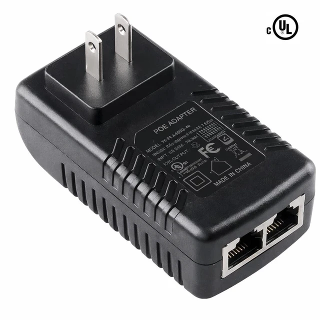 Alt view image 4 of 5 - 24 Watt Single Port POE Injector - Gigabit cUL Listed