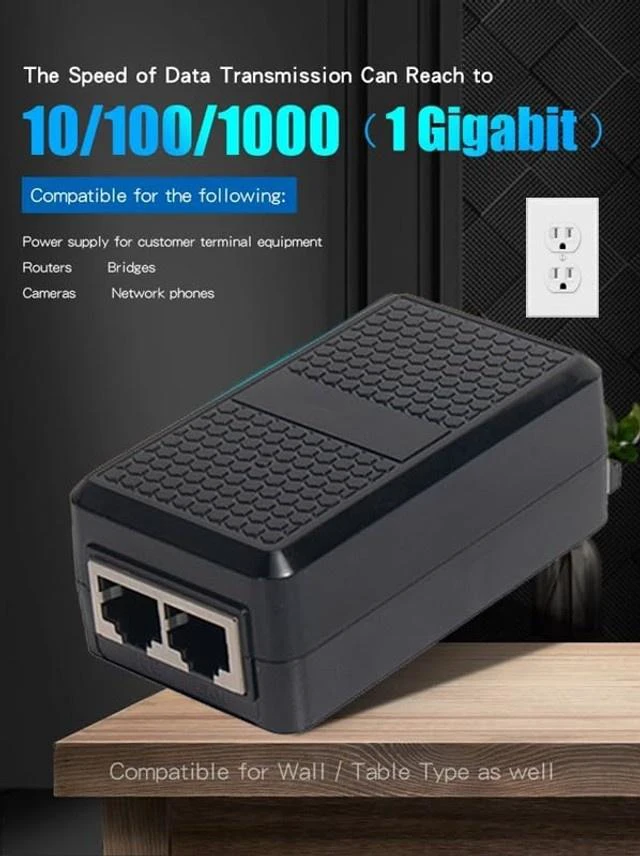 Alt view image 5 of 5 - 24 Watt Single Port POE Injector - Gigabit cUL Listed