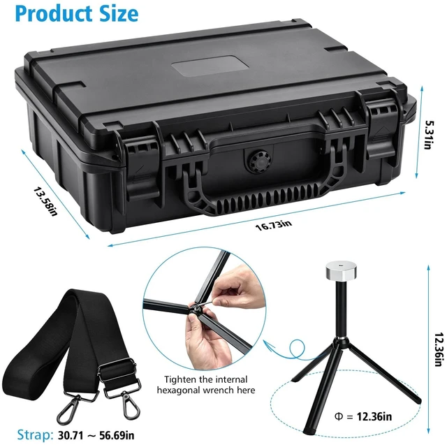 Alt view image 3 of 5 - HKBZQC Starlink Mini Case Set with tripod Stand starlink mini accessories