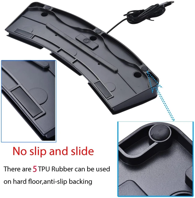 Alt view image 3 of 5 - Powboro USB Foot Switch Triple 3 Pedal Control Custom Program PC Computer Keyboard Map Multimedia Key Photoelectric Optical Switch Transcription HID for PC Video Game,Push to Talk