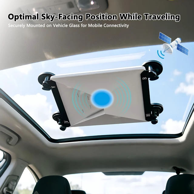 Alt view image 2 of 5 - ZAVKLO Starlink Mini Suction Cup Mount for Glass, RV, Car, Boat, No Drill