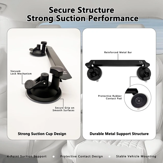 Alt view image 3 of 5 - ZAVKLO Starlink Mini Suction Cup Mount for Glass, RV, Car, Boat, No Drill