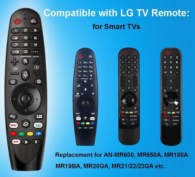 Alt view image 3 of 5 - Voice-Magic-Remote-LG-Smart-TV-Remote-Control-Replacement for LG TV Remote for UHD OLED QNED WebOS ThinQ AI Smart TV Original Magic Remote AKB75855501 MR20GA Netflix/Prime/Google/Alexa Voice/Pointer