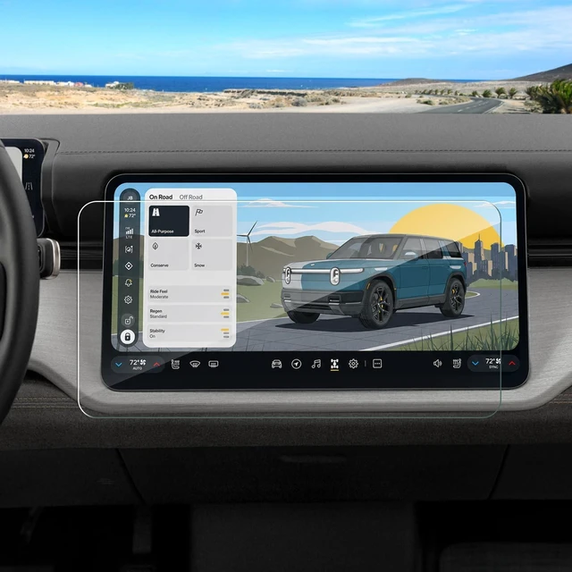 Main image of Coleya Anti-Glare Matte for 2027 Rivian R2 Screen Protector, for Rivian R2 (Standard/Premium/Performance) 15.6-inch Touchscreen, 9H Tempered Glass 2027 R2 Accessories Anti-Fingerprint 15.6"