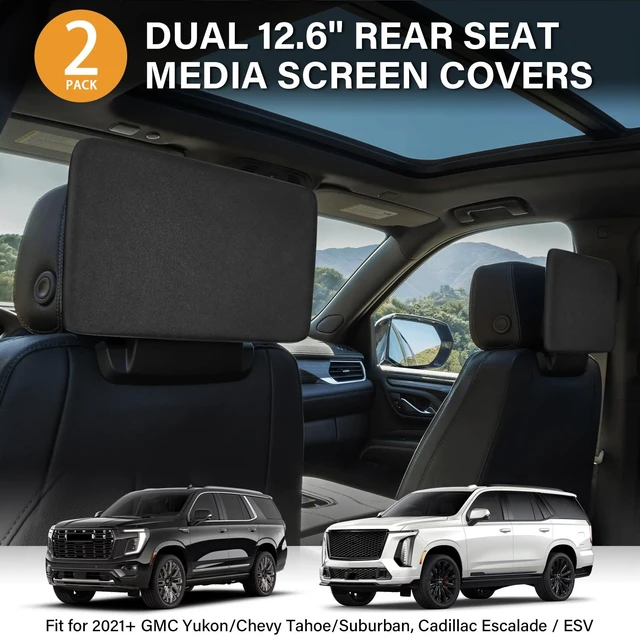 Alt view image 4 of 5 - 2-Pack Protective Cover for 2021-2026 GMC Yukon/Chevrolet Tahoe/Suburban