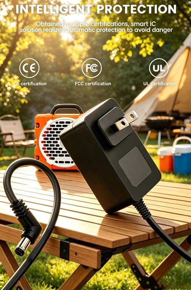 Alt view image 4 of 5 - 20V Charger Compatible with Turtlebox Grande: Loud! Bluetooth 5.4 Speaker
