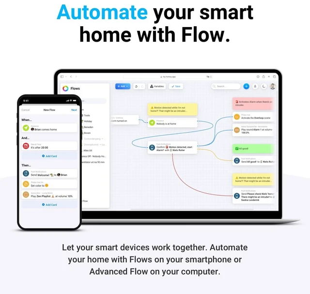 Alt view image 5 of 5 - Homey Pro (2026) ^^ Smart Hub for Home Automation Features Z-Wave Plus, Zigbee, Wi-Fi, BLE, Infrared, Matter & Thread. Compatible with Siri, Alexa & Google Home.