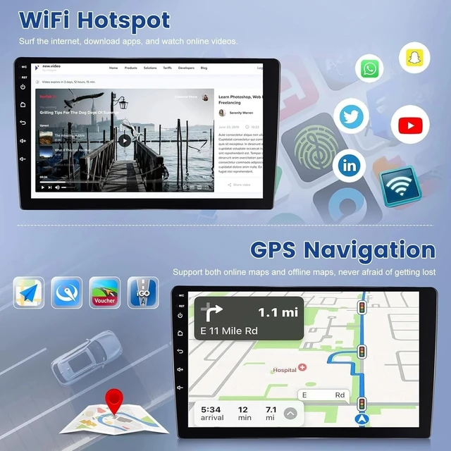Alt view image 5 of 5 - 2+64G Android Car Stereo for Toyota Corolla 2009 2010 2011 2012 2013