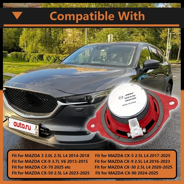 Alt view image 3 of 5 - WFhuaye GKK8-66-960 Speaker Compatible with 2013-2025 Mazda CX-9 CX-5 & 2014-2015 Mazda 3 ^^ Car Door Speaker Replacement