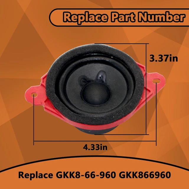 Alt view image 4 of 5 - WFhuaye GKK8-66-960 Speaker Compatible with 2013-2025 Mazda CX-9 CX-5 & 2014-2015 Mazda 3 ^^ Car Door Speaker Replacement
