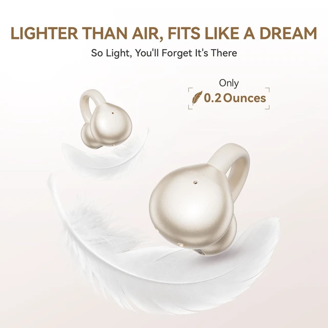 Alt view image 4 of 5 - CHENRUIDA Clip-On Earbuds M79 Open Ear Ear Buds Wireless Headphones(Skin)