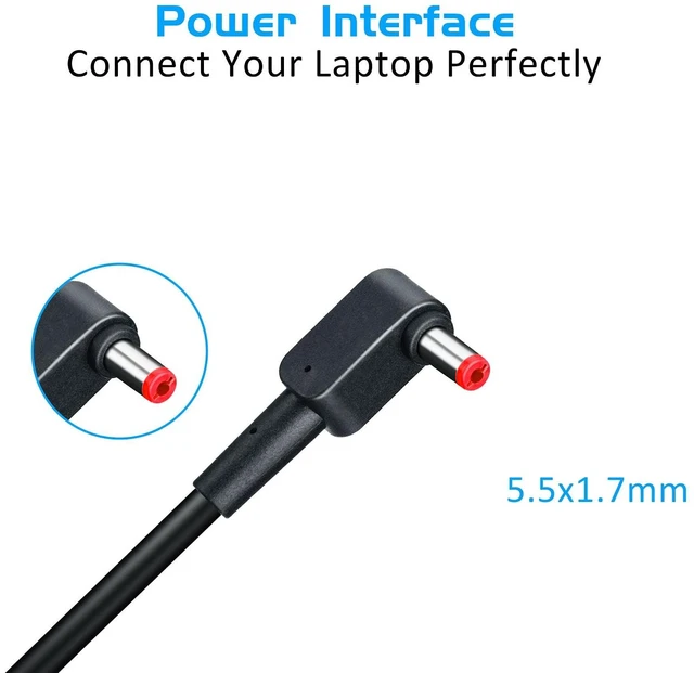 Alt view image 3 of 3 - 180W Laptop Charger Compatible with Acer Nitro 7 AN517-51