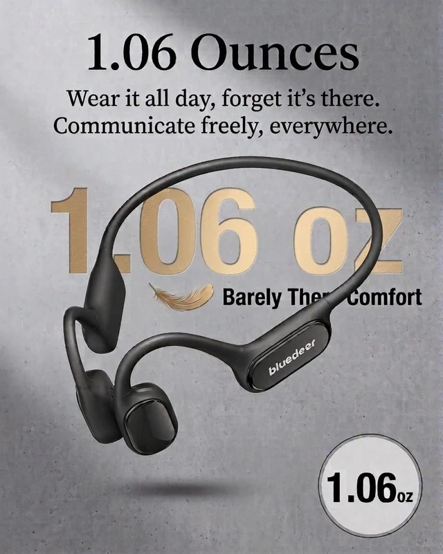 Alt view image 4 of 5 - Blue Deer Bone Conduction Hearing Amplifier for Seniors with Bluetooth APP